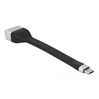 DeLOCK 86730 Videokabel-Adapter 0,13 m USB Typ-C VGA (D-Sub) Schwarz, Silber