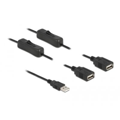 DeLOCK 86803 Stromkabel Schwarz 1 m USB A