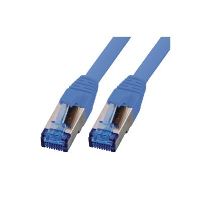 M-Cab CAT6A Netzwerkkabel S-FTP, superflex, LSZH, blau, 1.00m