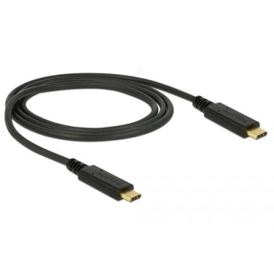 DeLOCK 85531 USB Kabel 1 m USB 3.2 Gen 2 (3.1 Gen 2) USB C Schwarz