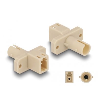 DeLOCK 87939 LWL-Steckverbinder LC/ST 1 Stück(e) Beige