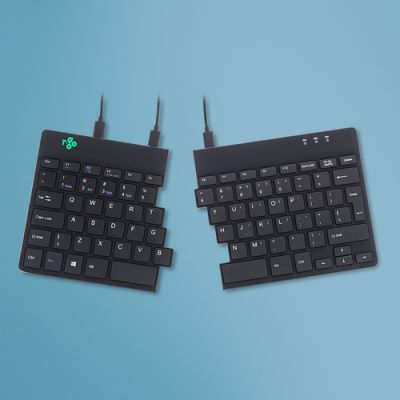 R-Go Tools Split R-Go Break Tastatur, QWERTY (US), verkabelt, schwarz