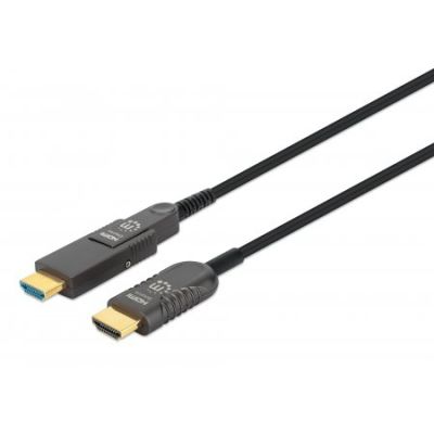 Manhattan 355537 HDMI-Kabel 50 m HDMI Typ A (Standard) HDMI Typ D (Mikrofon) Schwarz