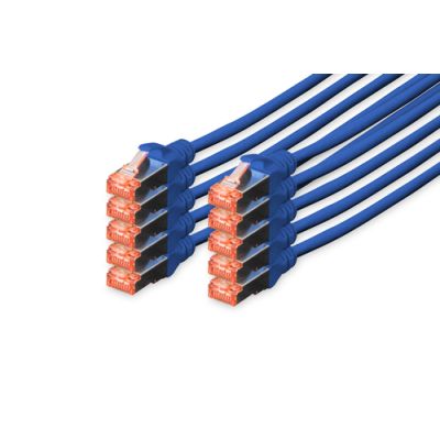 Digitus CAT 6 S/FTP Patchkabel, 10 Stück