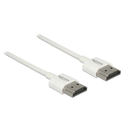 DeLOCK 85121 HDMI-Kabel 0,5 m HDMI Typ A (Standard) Weiß