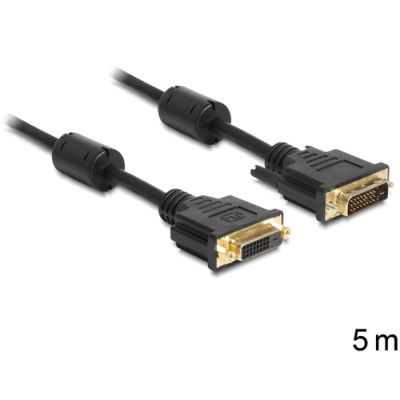 DeLOCK DVI-D/DVI-D 5m DVI-Kabel Schwarz