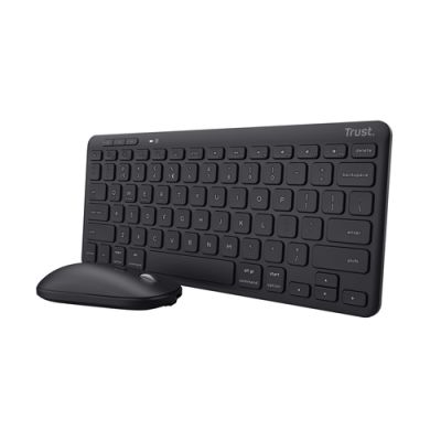 Trust Lyra Tastatur Maus enthalten RF Wireless + Bluetooth QWERTZ Deutsch Schwarz