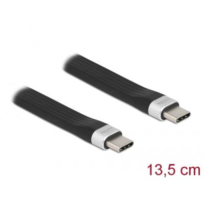 DeLOCK 85770 USB Kabel 0,135 m USB 3.2 Gen 2 (3.1 Gen 2) USB C Schwarz