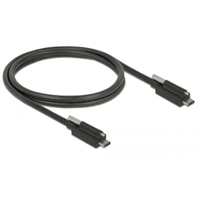 DeLOCK 83719 USB Kabel 1 m USB 3.2 Gen 2 (3.1 Gen 2) USB C Schwarz