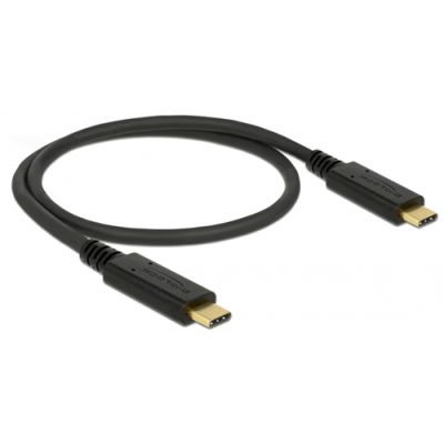DeLOCK 83043 USB Kabel 0,5 m USB 2.0 USB C Schwarz