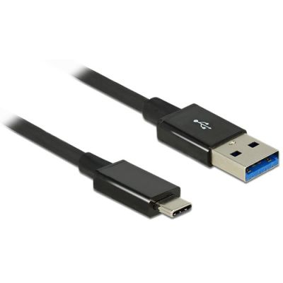 DeLOCK 1m USB 3.1 Gen 2 Type-C/Type-A USB Kabel USB 3.2 Gen 2 (3.1 Gen 2) USB A USB C Schwarz