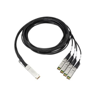 HPE 100GB QSFP28 3m Glasfaserkabel QSFP+ 4x QSFP+ Aluminium, Schwarz