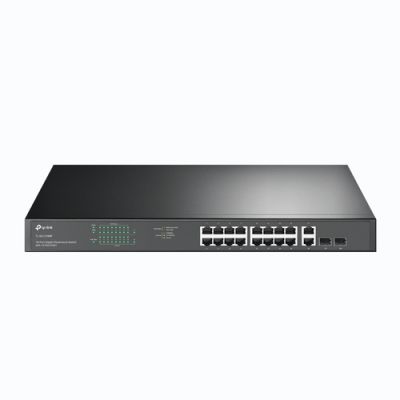 TP-Link 18-Port Gigabit-Rackmount-Switch mit 16 PoE+-Ports