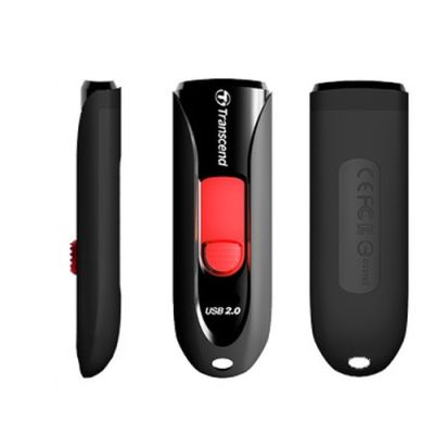 Transcend JetFlash 590 64GB USB-Stick USB Typ-A 2.0 Schwarz