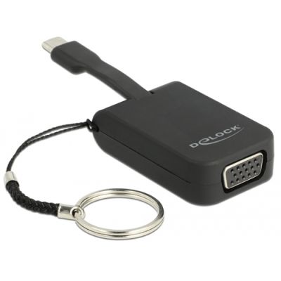DeLOCK 63941 Videokabel-Adapter 0,03 m USB Typ-C VGA (D-Sub) Schwarz