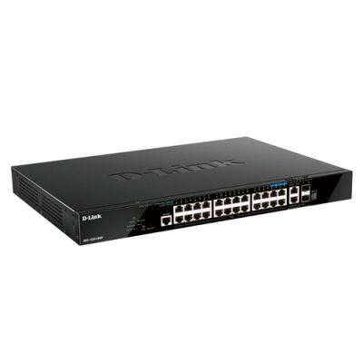 D-Link DGS-1520-28MP/E Netzwerk-Switch Managed L3 Gigabit Ethernet (10/100/1000) Power over Ethernet (PoE) 1U Schwarz