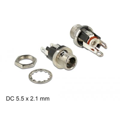 DeLOCK 89910 Drahtverbinder DC Schwarz, Nickel