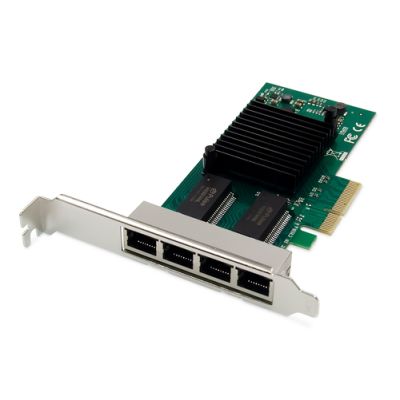 Digitus 4 Port Gigabit Ethernet Netzwerkkarte, RJ45, PCI Express, Intel I350