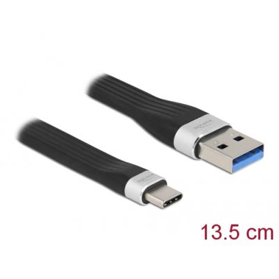 DeLOCK 85771 USB Kabel 0,135 m USB 3.2 Gen 1 (3.1 Gen 1) USB A USB C Schwarz