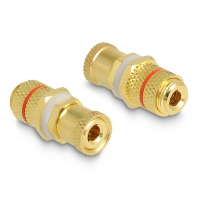 DeLOCK 64145 Drahtverbinder 2 x binding post Gold