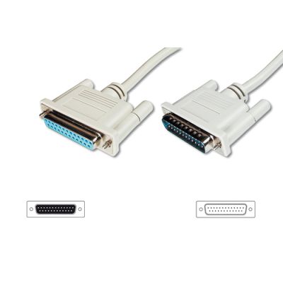 Digitus Datatransfer Verlängerungskabel, D-Sub25/St - D-Sub25/Bu