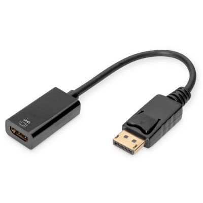 Digitus Aktiver DisplayPort Adapter / Konverter, DP auf HDMI