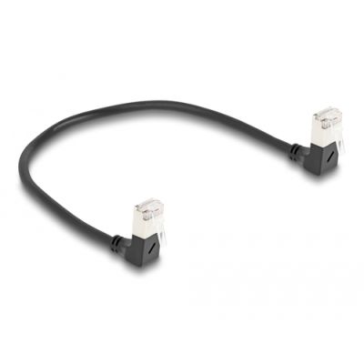 DeLOCK 80297 Netzwerkkabel Schwarz 0,25 m Cat6a S/FTP (S-STP)