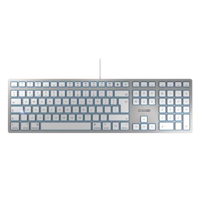 CHERRY KC 6000 SLIM FOR MAC Tastatur USB QWERTY UK Englisch Silber