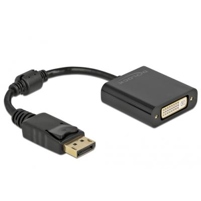 DeLOCK 61008 Videokabel-Adapter 0,15 m DisplayPort DVI-D Schwarz