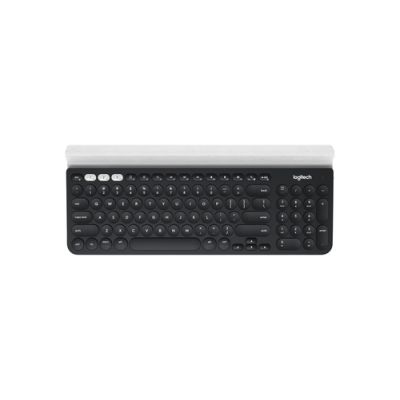 Logitech K780 Multi-Device Wireless Keyboard Tastatur RF Wireless + Bluetooth QWERTY US International Grau, Weiß