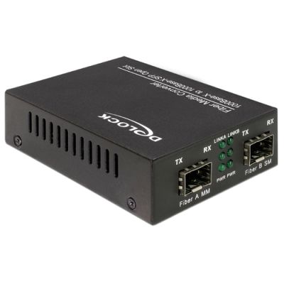 DeLOCK 86203 Netzwerk Medienkonverter 1000 Mbit/s Schwarz
