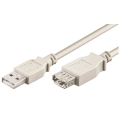 M-Cab USB 2.0 Kabel - A/A - St/Bu - grau - 3.00m