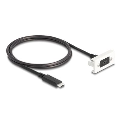 DeLOCK 81386 USB Kabel 1 m USB 3.2 Gen 2 (3.1 Gen 2) USB C Schwarz