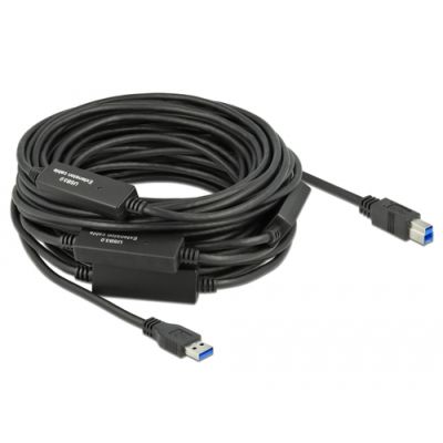 DeLOCK 85382 USB Kabel 20 m USB 3.2 Gen 1 (3.1 Gen 1) USB A USB B Schwarz