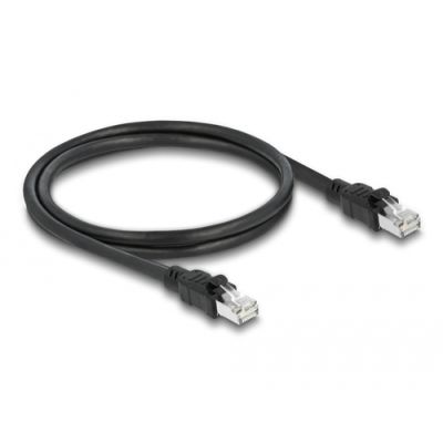 DeLOCK 80113 Netzwerkkabel Schwarz 1 m Cat6a F/UTP (FTP)