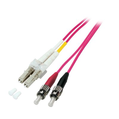 EFB Elektronik LC-ST 50/125µ Glasfaserkabel 0,5 m OM4 Pink