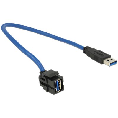 DeLOCK 86375 USB Kabel 0,5 m USB 3.2 Gen 1 (3.1 Gen 1) USB A Blau