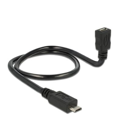 DeLOCK 83925 USB Kabel 0,5 m USB 2.0 Micro-USB B USB C Schwarz