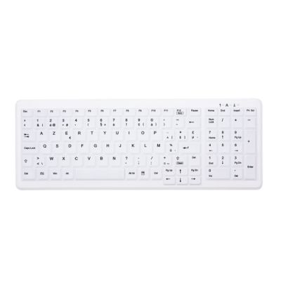 CHERRY AK-C7000 Tastatur RF Wireless AZERTY Belgisch Weiß