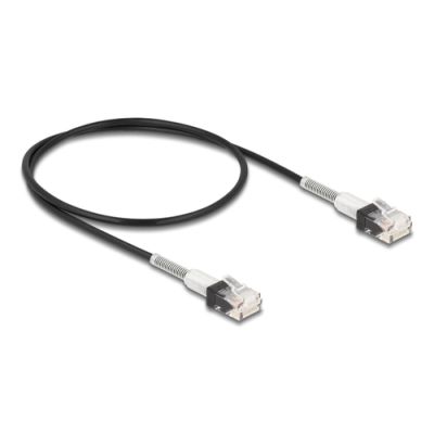 DeLOCK 80388 Netzwerkkabel Schwarz 0,5 m Cat6a U/UTP (UTP)