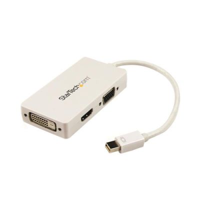 StarTech.com Mini DisplayPort auf HDMI / DVI / VGA Adapter - mDP Konverter für MacBook - Weiß