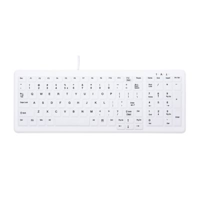 CHERRY AK-C7000 Tastatur USB QWERTY US Englisch Weiß