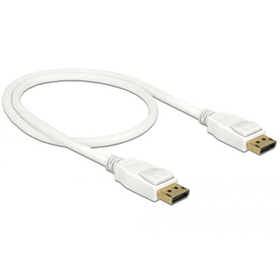 DeLOCK 85507 DisplayPort-Kabel 0,5 m Weiß