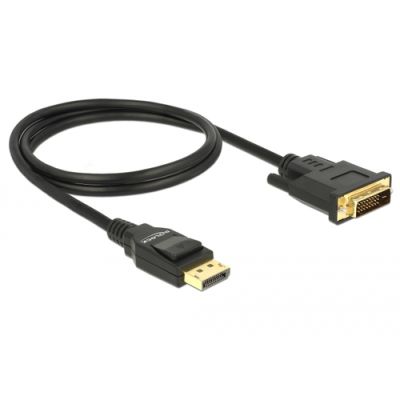 DeLOCK 85312 Videokabel-Adapter 1 m DisplayPort DVI-D Schwarz