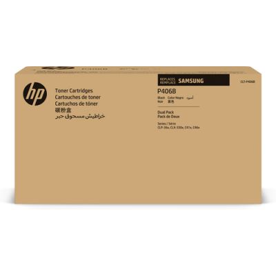 Samsung CLT-P406B 2er-Pack Schwarz Original Tonerkartusche
