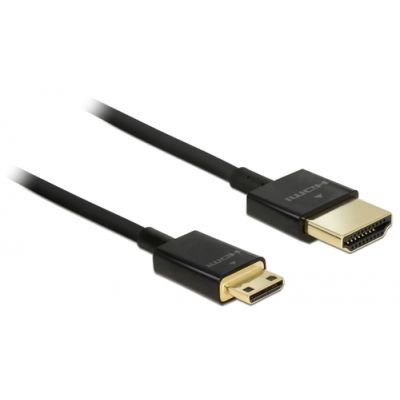 DeLOCK 84777 HDMI-Kabel 1,5 m HDMI Typ A (Standard) HDMI Type C (Mini) Schwarz