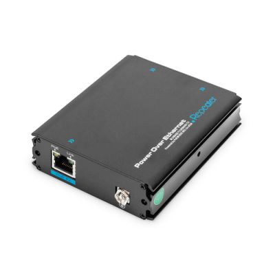 Digitus 1-Port zu 2-Port Fast Ethernet PoE+ Repeater, 802.3 af/at