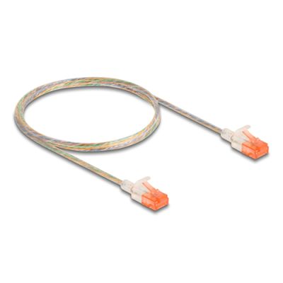DeLOCK 80353 Netzwerkkabel Transparent 1 m Cat6a U/UTP (UTP)
