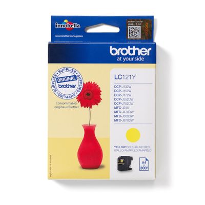 Brother LC121Y Druckerpatrone 1 Stück(e) Original Gelb