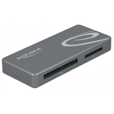 DeLOCK 91754 Kartenleser USB 3.2 Gen 1 (3.1 Gen 1) Type-C Grau